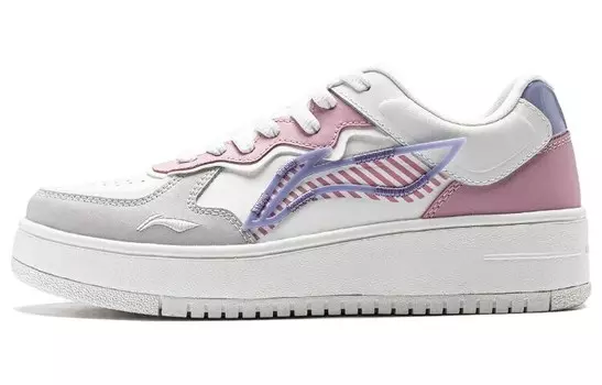 Кроссовки LINING Rise The Phoenix Lifestyle Shoes Women's Low-top Grey/pink/purple, белый