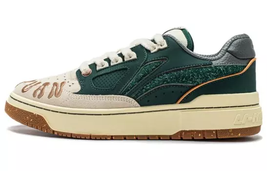Кроссовки LINING Rookie 2 Skateboarding Shoes Men Low-top Verdant Green, зеленый