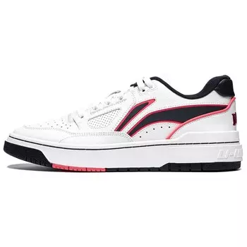 Кроссовки LINING Rookie Skateboarding Shoes Unisex Low-top Standard White/Cantonese Blue, синий