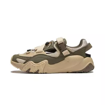 Кроссовки LINING Sichuan Tour Lifestyle Shoes Men Low-top Dark Olive Green/almond Khaki, оливковый