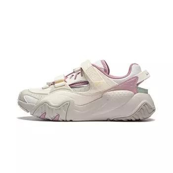 Кроссовки LINING Sichuan Tour Lifestyle Shoes Women's Low-top Off-white / Fairy Purple, белый/фиолетовый
