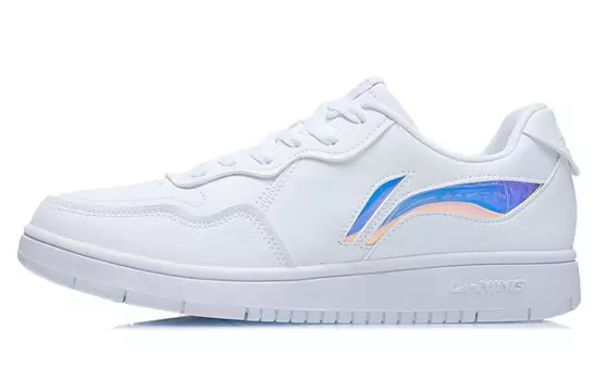 Кроссовки LINING Skateboard Shoes Women's Low-Top White