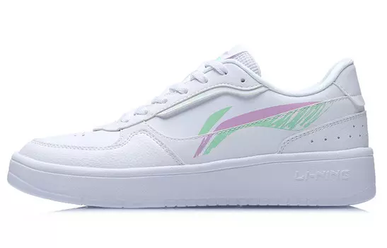 Кроссовки LINING Skateboard Shoes Women's Low-Top White, белые