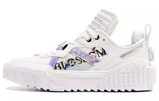 Кроссовки LINING Skateboard Shoes Women's Low-Top Pure White