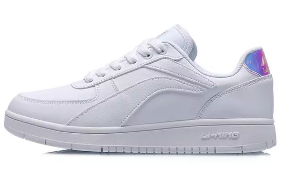 Кроссовки LINING Skateboard Shoes Women's Low-Top White, белые Lining