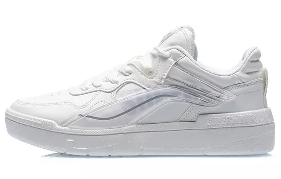 Кроссовки LINING Skateboard Shoes Women's Low-Top White, белые Lining