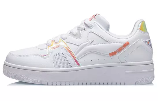 Кроссовки LINING Skateboard Shoes Women's Low-Top White, белые