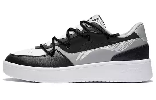 Кроссовки LINING Skateboarding Shoes Men Low-top Gray, черный