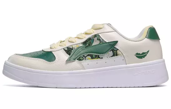 Кроссовки LINING Skateboarding Shoes Men Low-top Yellow/green/white, желтый/зеленый/белый