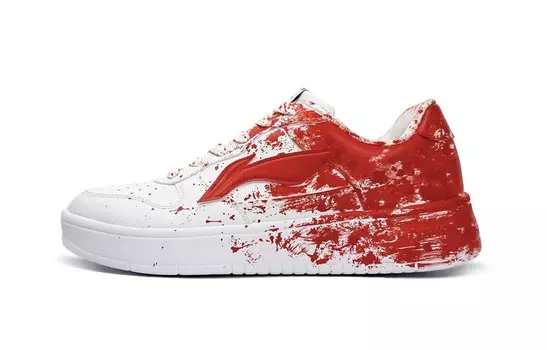 Кроссовки LINING Skateboarding Shoes Men Low-top Red, красный