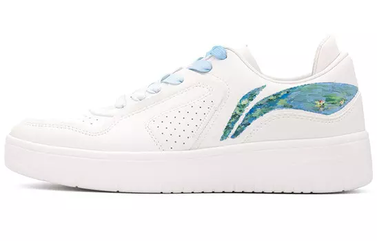 Кроссовки LINING Skateboarding Shoes Unisex Low-top White/Royal Blue, белый