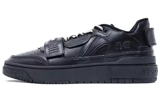 Кроссовки LINING Skateboarding Shoes Unisex Low-top Black, черный