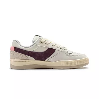 Кроссовки LINING Skateboarding Shoes Women's Low-top Off-white/sauce Purple, белый/фиолетовый
