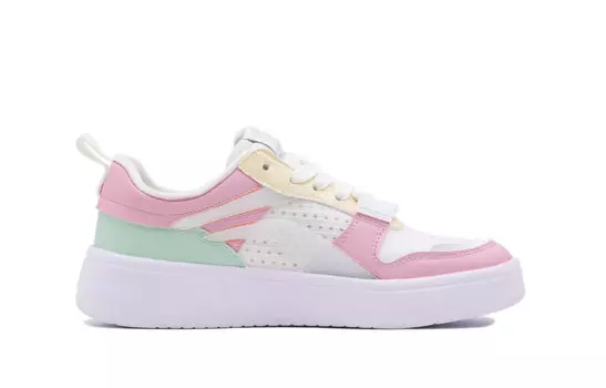 Кроссовки LINING Skateboarding Shoes Women's Low-top Pink/white, розовый