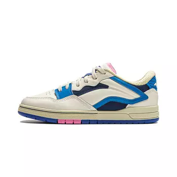 Кроссовки LiNing Skateboarding Shoes Women's Low-top White/blue, белый/синий
