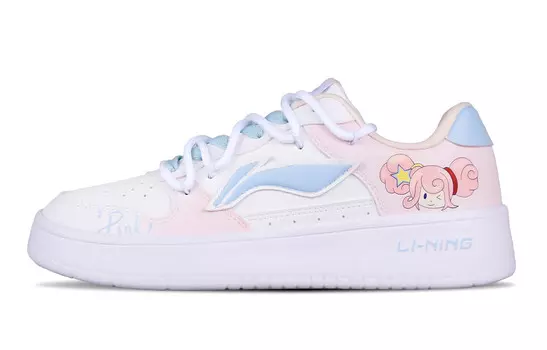 Кроссовки LINING Skateboarding Shoes Women's Low-top Blue, голубой