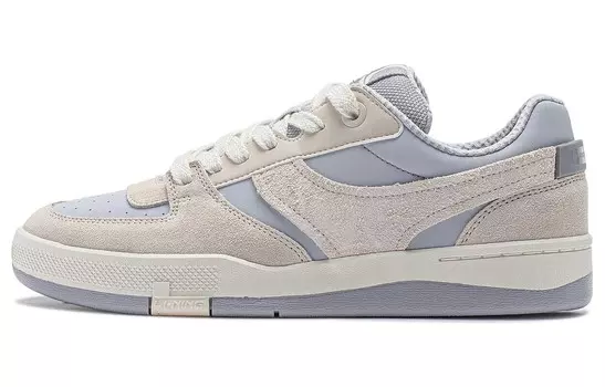 Кроссовки LINING Skateboarding Shoes Women's Low-top Gray/off-white, белый