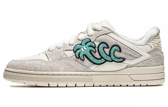 Кроссовки LiNing Skateboarding Shoes Women's Low-top Off-white, цвет Off-white