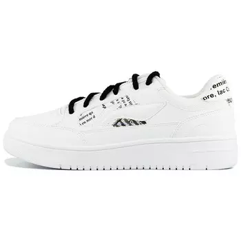 Кроссовки LINING Skateboarding Shoes Women's Low-top Black, белый