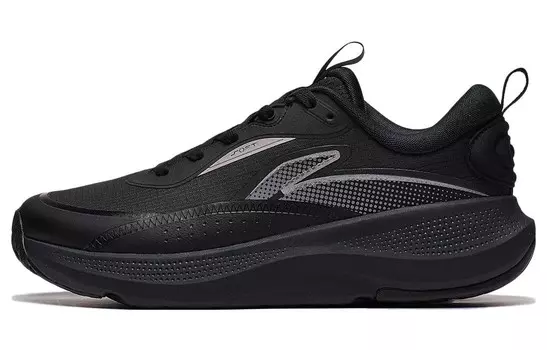 Кроссовки LINING Soft Lifestyle Shoes Unisex Low-top Black/Base Station Silver, черный