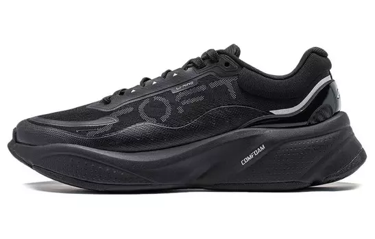 Кроссовки LINING Soft Lifestyle Shoes Women's Low-top Black, черный