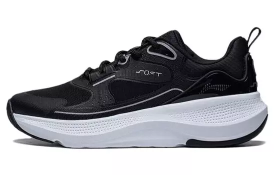 Кроссовки LINING Soft Lifestyle Shoes Women's Low-top Black/white, черный/белый