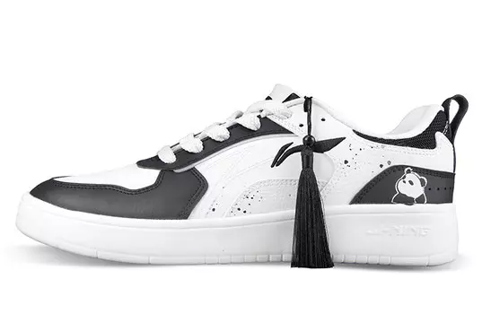 Кроссовки LINING Spike Years Skateboard Shoes Men Low-Top White Black, белые/черные