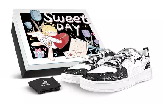Кроссовки LINING Spike Years Skateboard Shoes Men Low-Top White Black, белые/черные Lining