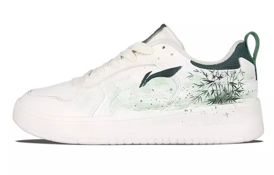 Кроссовки LINING Spike Years Skateboarding Shoes Men Low-top White/Green, белый