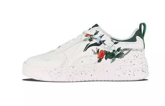Кроссовки LINING Spike Years Skateboarding Shoes Men Low-top White/green, белый