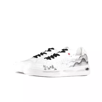 Кроссовки LINING Sports Life Collection Skateboarding Shoes Men Low-top Black/White, черный
