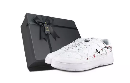 Кроссовки LINING Sports Life Collection Skateboarding Shoes Men Low-top White/Black/Red, белый