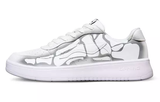 Кроссовки LINING Sports Life Collection Skateboarding Shoes Women's Low-top White/Gray, белый