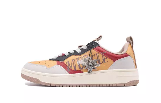 Кроссовки LINING Star Sugar Skateboarding Shoes Men Low-top Orange/gray, цвет Orange