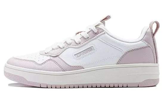 Кроссовки LINING Star Sugar Skateboarding Shoes Women's Low-top Chalk White, розовый