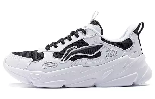 Кроссовки LINING Stream Fireflies Lifestyle Shoes Women's Low-top Black/White, черный/белый