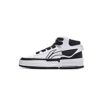 Кроссовки LINING There Is Hi Skateboarding Shoes Women's Mid-top White/Black, белый/черный