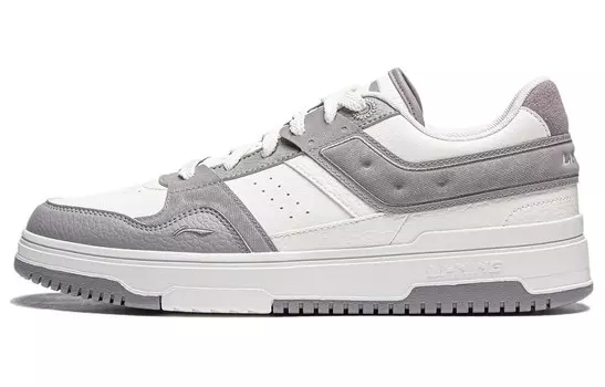 Кроссовки LINING Tianji 2.0 Skateboarding Shoes Men Low-top White/Gray, белый/серый