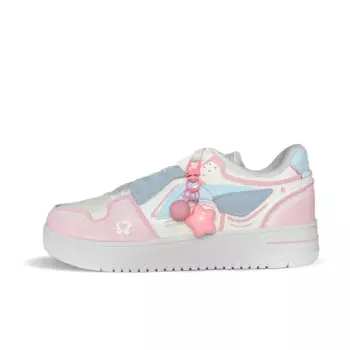 Кроссовки LINING Tianji 2.0 Skateboarding Shoes Women's Low-top Pink And Blue, розовый