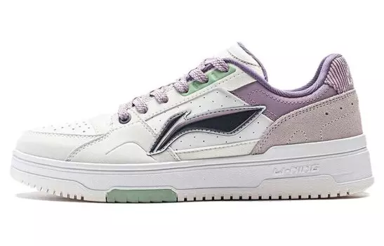 Кроссовки LINING Tianji 2.0 Skateboarding Shoes Women's Low-top White/purple, фиолетовый