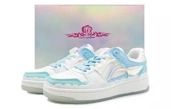 Кроссовки LINING Tianji Series Skateboard Shoes Women's Low-Top White Blue