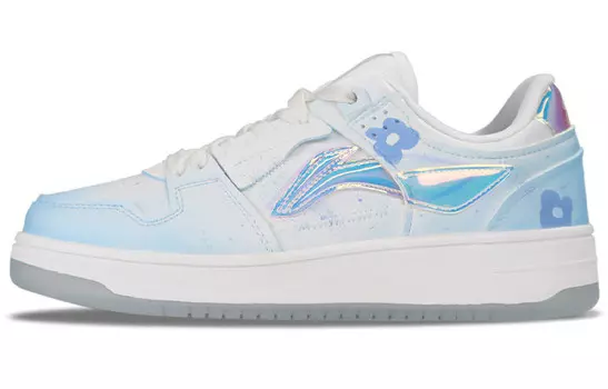 Кроссовки LINING Tianji Series Skateboard Shoes Women's Low-Top White Blue, женские