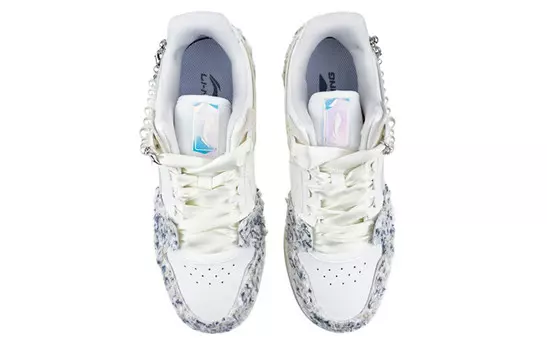 Кроссовки LINING Tianji Series Skateboard Shoes Women's Low-Top White Blue