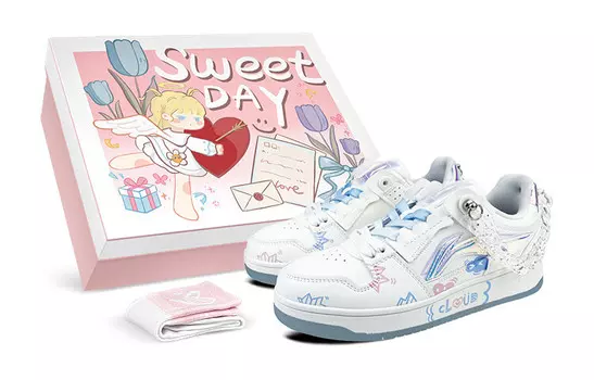 Кроссовки LINING Tianji Series Skateboard Shoes Women's Low-Top White Blue