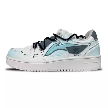 Кроссовки LINING Tianji Series Skateboarding Shoes Men Low-top Blue/white, голубой