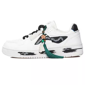 Кроссовки LINING Tianji Series Skateboarding Shoes Men Low-top White/Black/Gray, белый