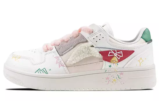 Кроссовки LINING Tianji Series Skateboarding Shoes Women's Low-top White/green, белый