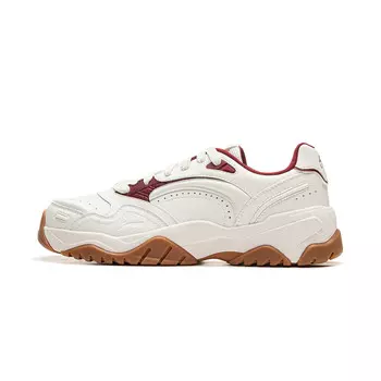 Кроссовки LINING Tianji Skateboarding Shoes Men Low-top White/Red, белый/красный