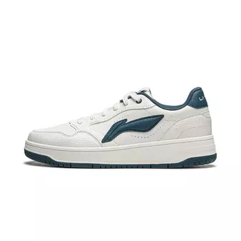 Кроссовки LINING Tianji Soft Skateboarding Shoes Men Low-top Cloud White/reflection Blue, синий