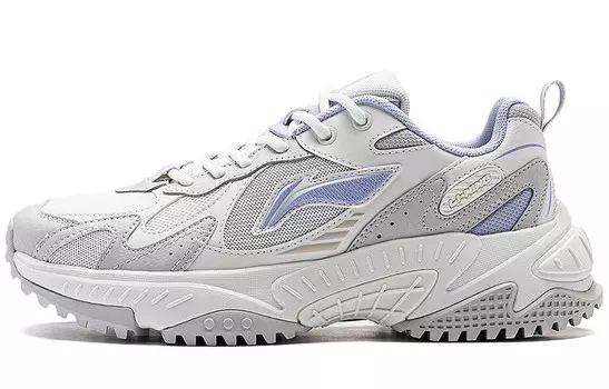 Кроссовки LINING Venus 2.0 Lifestyle Shoes Women's Low-top Champagne White/Antarctic Grey, серый